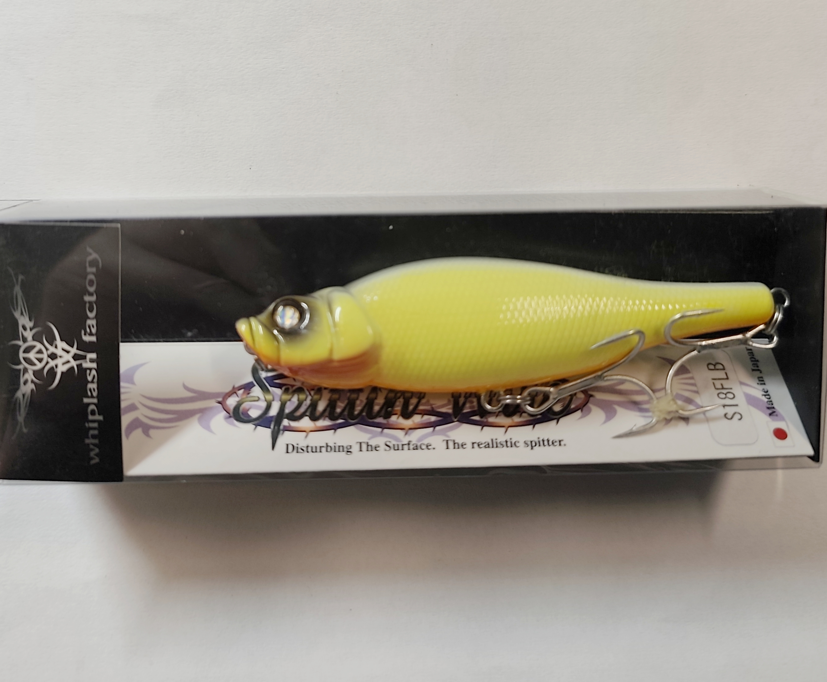 WHIPLASH SPITTINWIRE 95mm 15.5gr S18FLB TRANS BACK CHARTREUSE