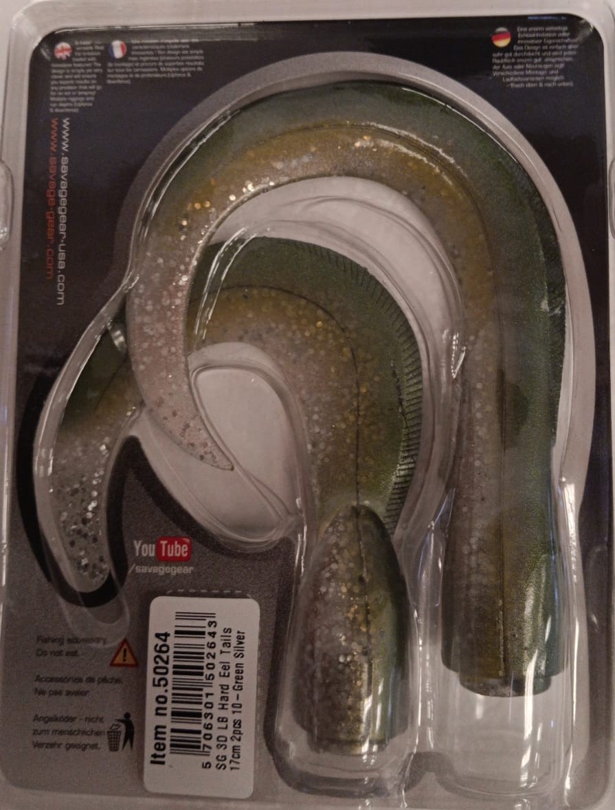 SG 3D LB HARD EEL TAILS 17CM 10