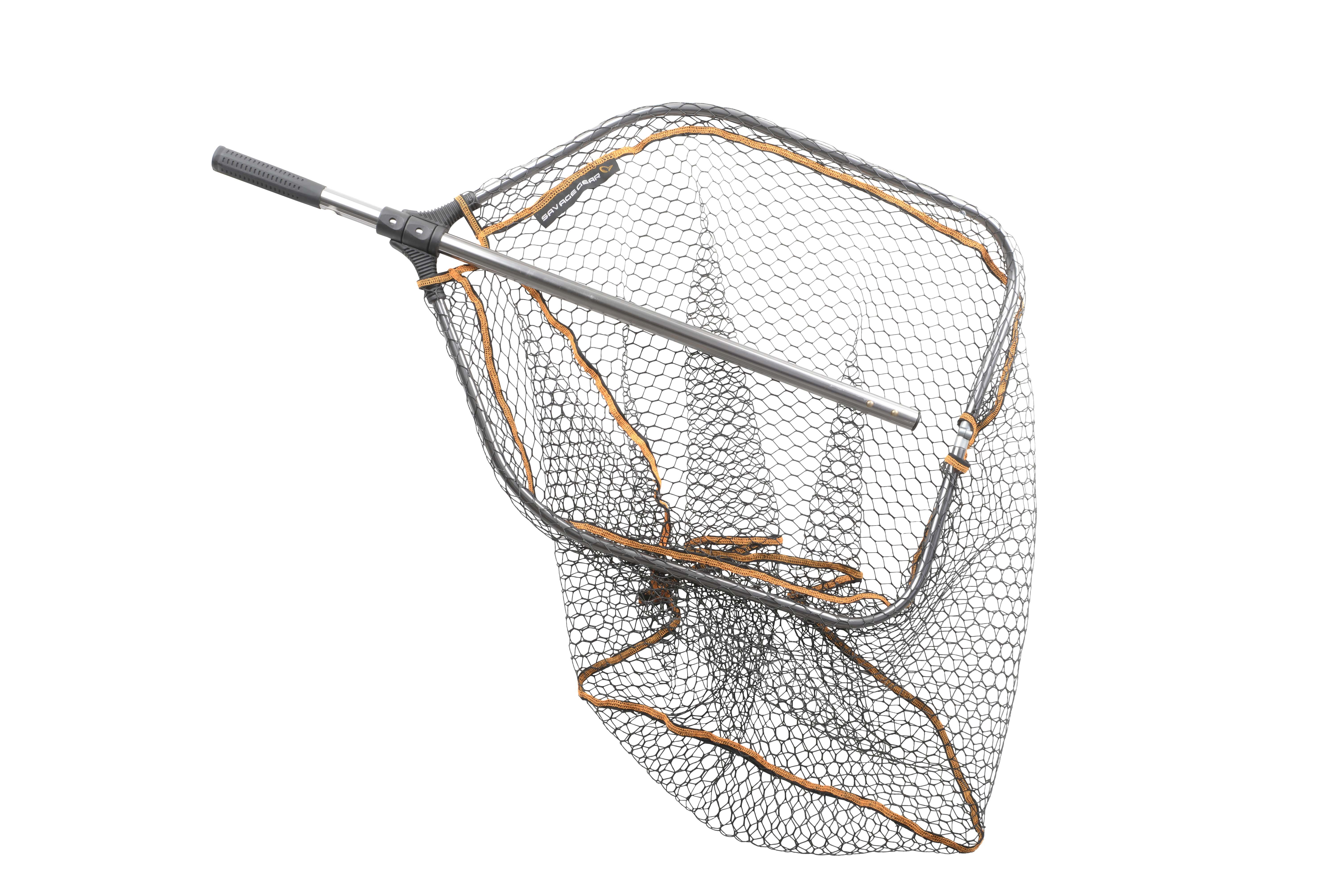 SAVAGE GEAR SACADORA PRO LANDING NET FOLDABLE L 65X50X50CM 84CM 1P