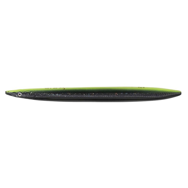 SAVAGE GEAR JIG 3D LINE THRU SANDEEL 12.5CM 19G SINKING BLACK YELLOW GLOW