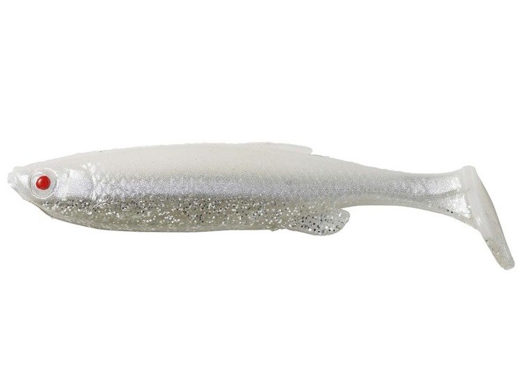 SG LB 3D FAT MINNOW T-TAIL 75 BK WHITE S (1 unidad)
