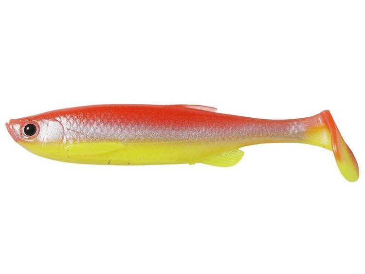 SG LB 3D FAT MINNOW T-TAIL 90 BK YR FLUOR  (1 unidad)