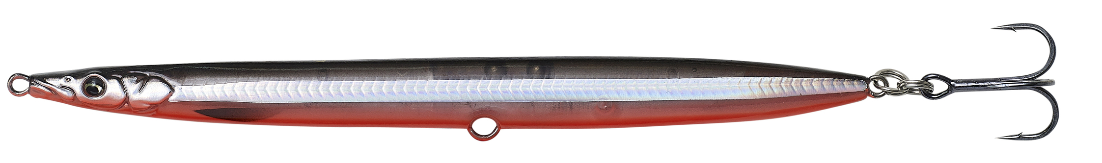 SAVAGE GEAR JIG SANDEEL PENCIL 125 19G SINKING BLACK/RED