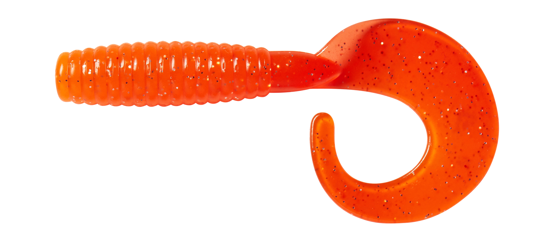 GRUP CURL TAIL 7CM UV ORANGE/SILVER (1 unidad)