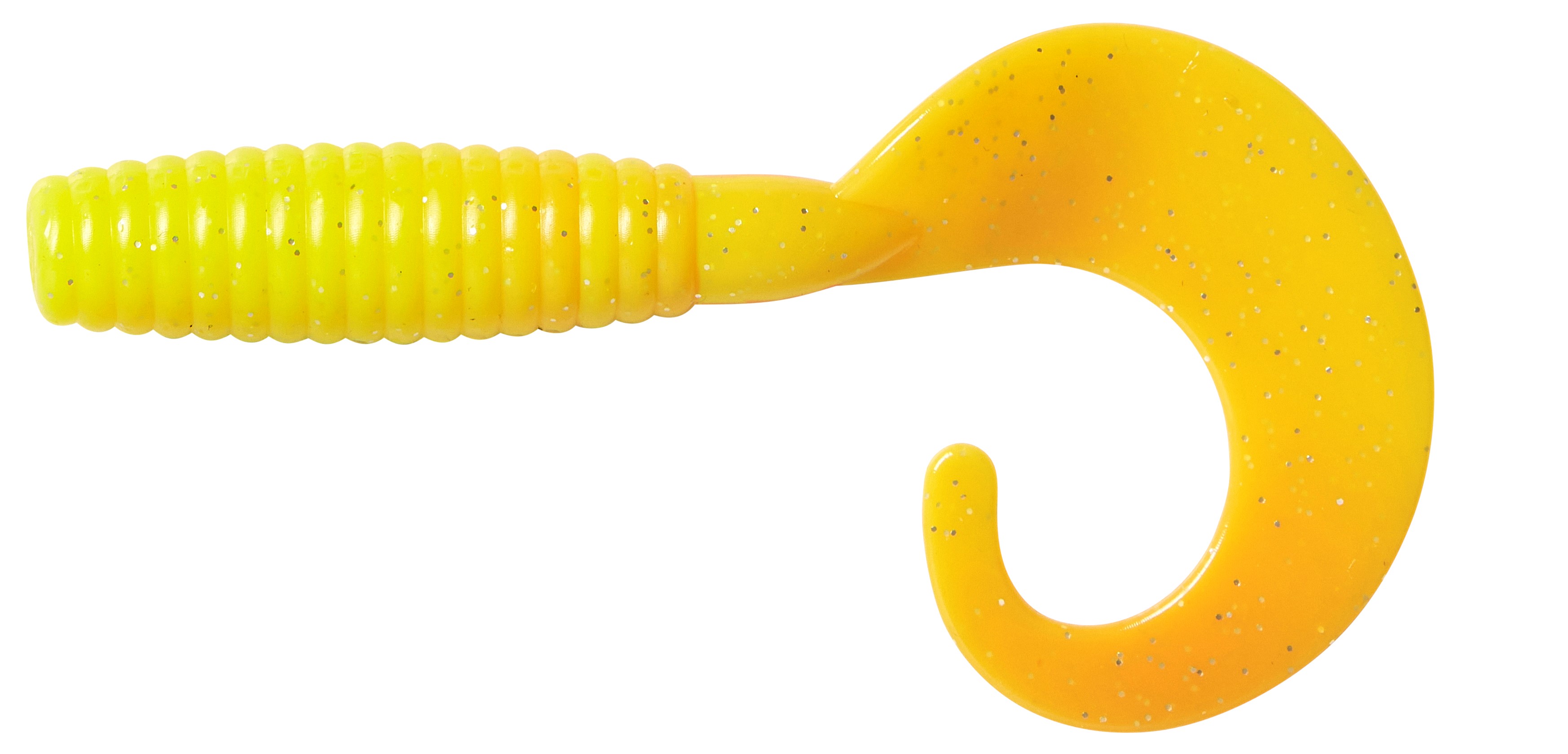 GRUP CURL TAIL 7CM UV YELLOW/SILVER (1 unidad)