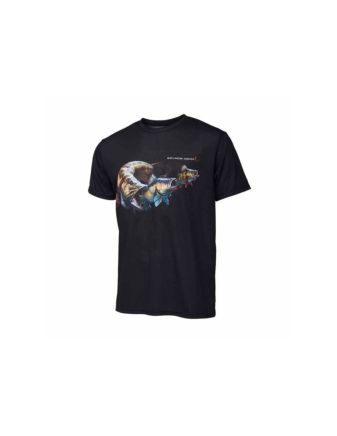 SAVAGE GEAR CAMISETA CANNIBAL TEE L BLACK