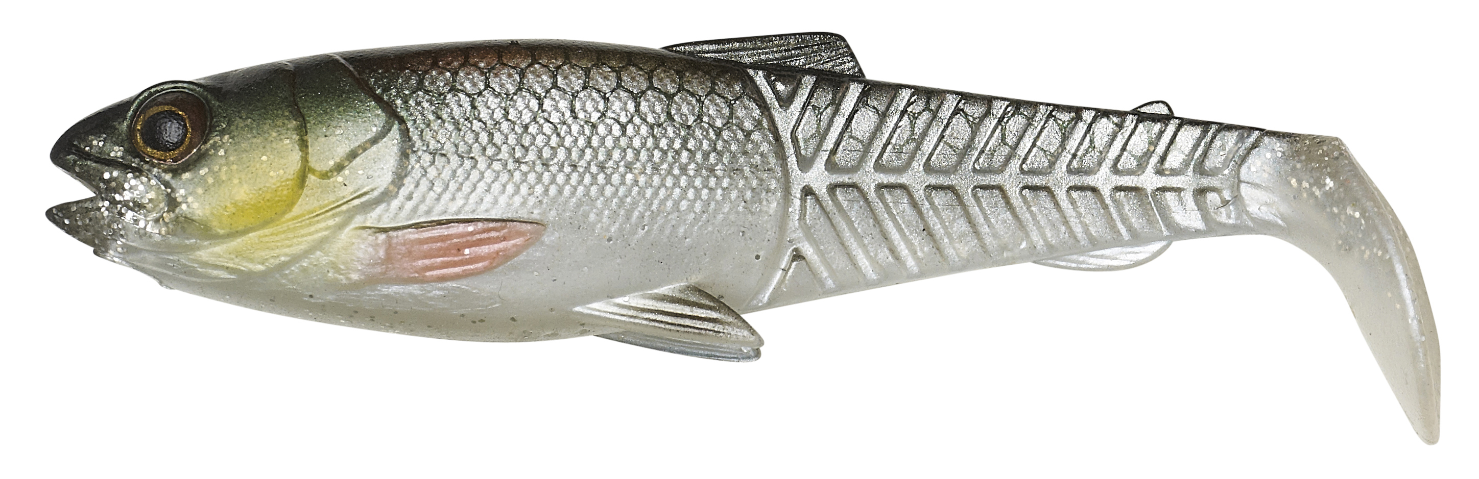 CRAFT CANNIBAL PADDLETAIL 10.5CM 12G GREEN SILVER UV (1 unidad)