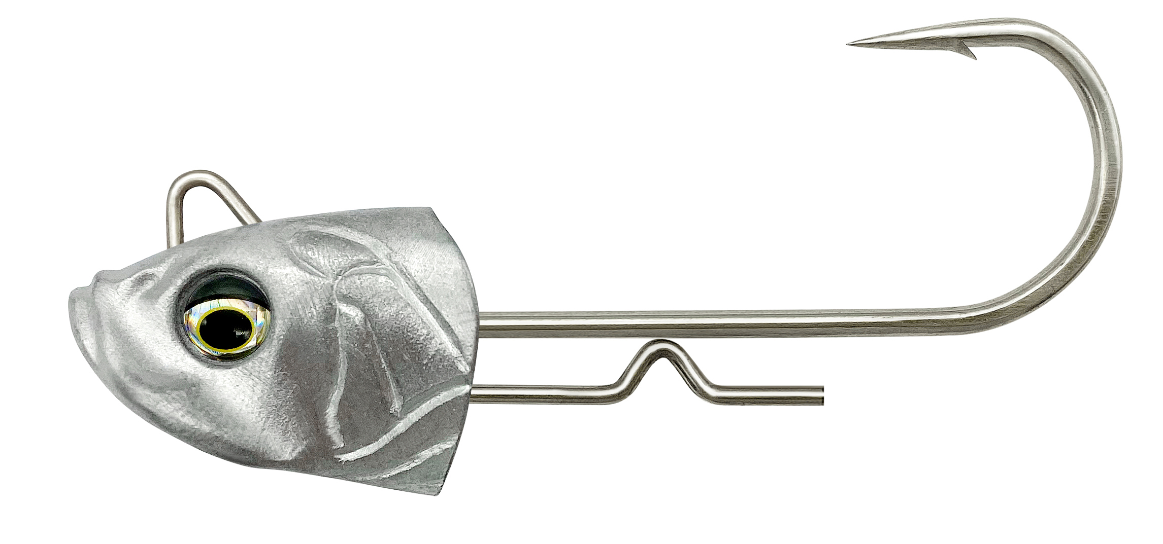 SAVAGE MINNOW JIGHEAD TAIL100 #3/0 25G NEUTRAL 3PCS