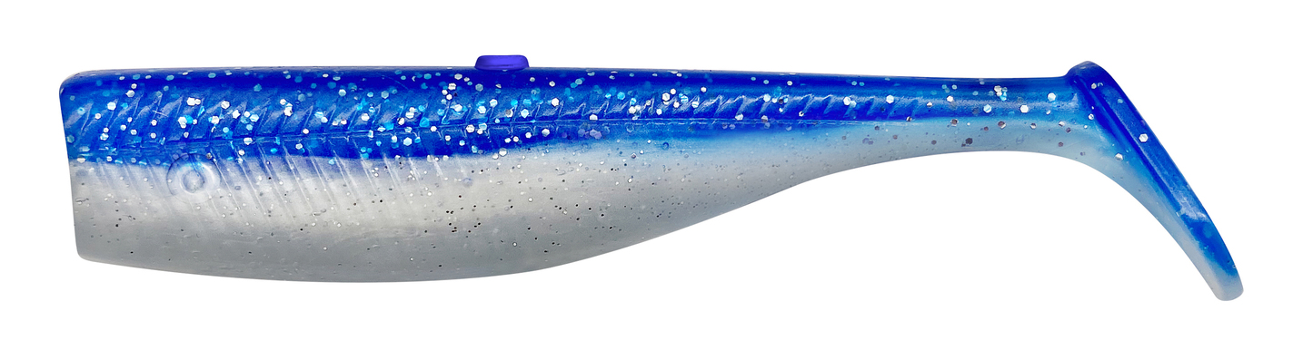 SAVAGE MINNOW TAIL100 10CM 10G BLUE PEARL SILVER 5PCS