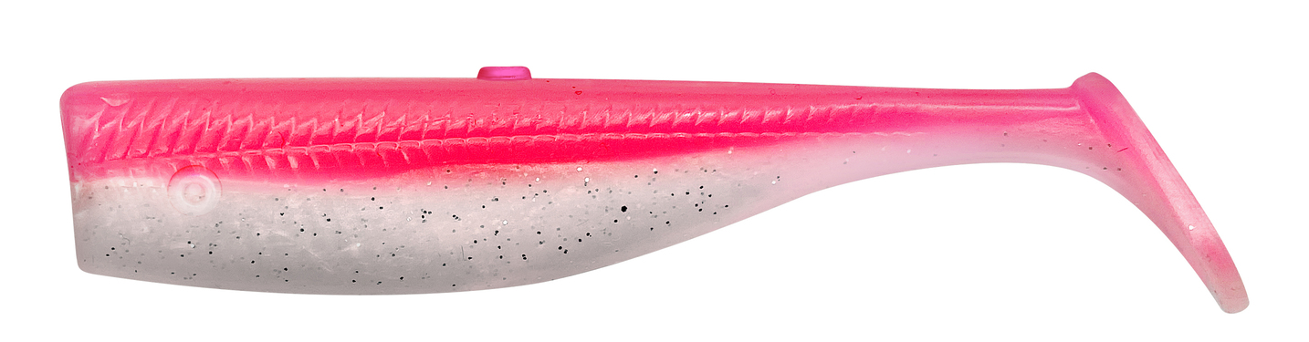 SAVAGE MINNOW TAIL100 10CM 10G PINK PEARL SILVER 5PCS