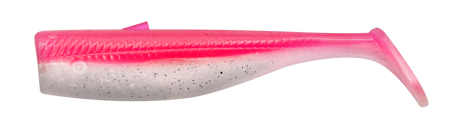 SAVAGE MINNOW WEEDLESS TAIL100 10CM 10G PINK PEARL SILVER 5PCS