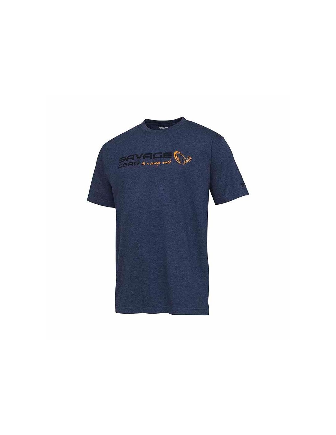SAVAGE GEAR CAMISETA SIGNATURE LOGO T-SHIRT XL BLUE MELANGE