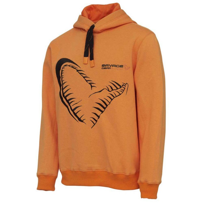 SUDADERA SAVAGE GEAR MEGA JAW HOODIE L SUN ORANGE