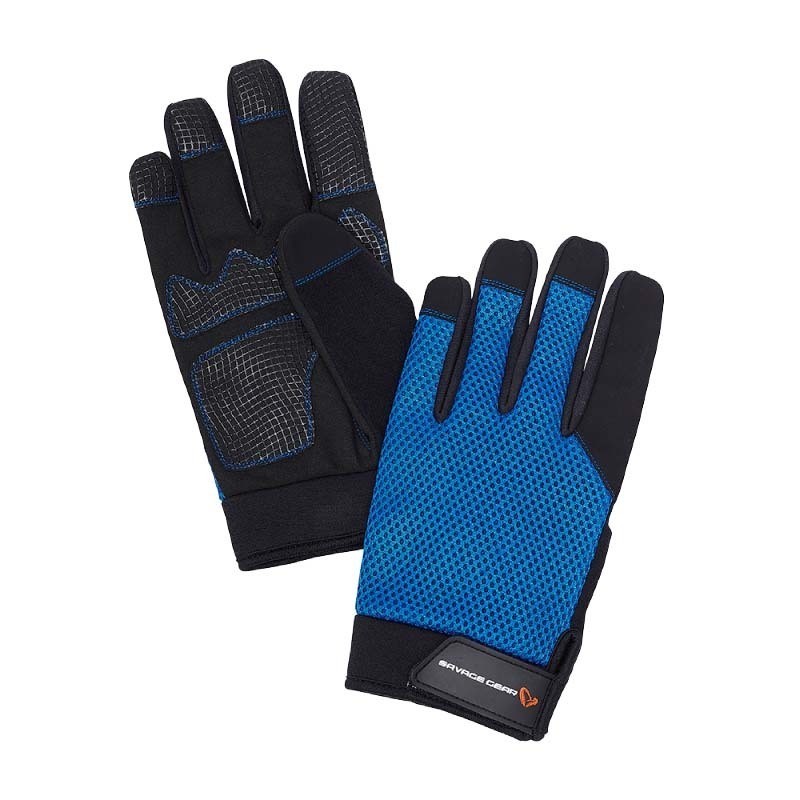 SAVAGE GEAR GUANTES AQUA MESH GLOVE M SEA BLUE