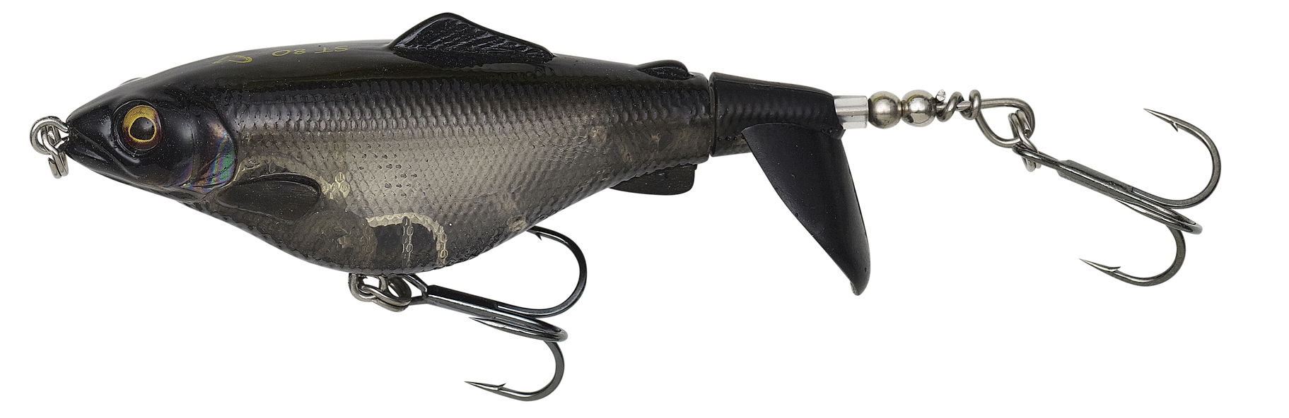 3D FAT SMASHTAIL 8CM 12G FLOATING BLACK GHOST