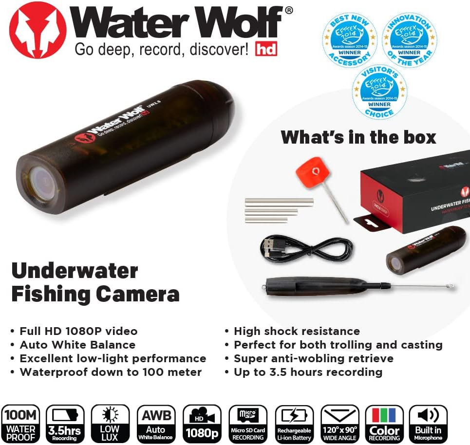 CAMARA WATER WOLF 2.0 1080K (CAMARA VIDEO ACUATICA)