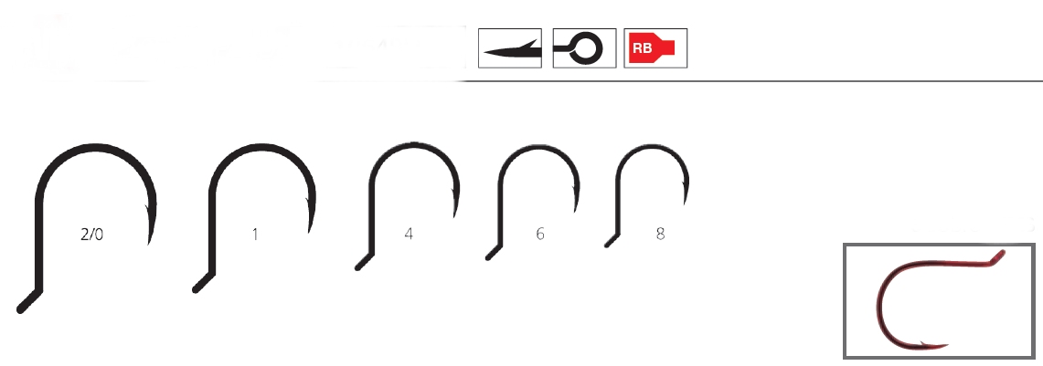 ANZUELO MUSTAD ULTRA 10548NP-RD 6  (10 unidades)