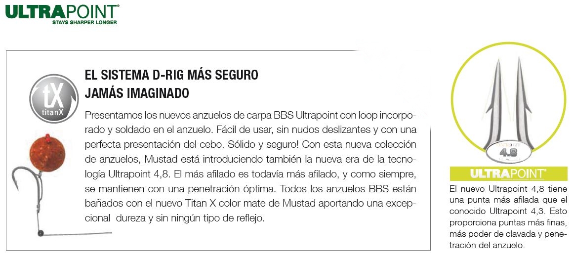 ANZUELO MUSTAD D-RIG BBS-60556NP-TX 2 (5 unidades)