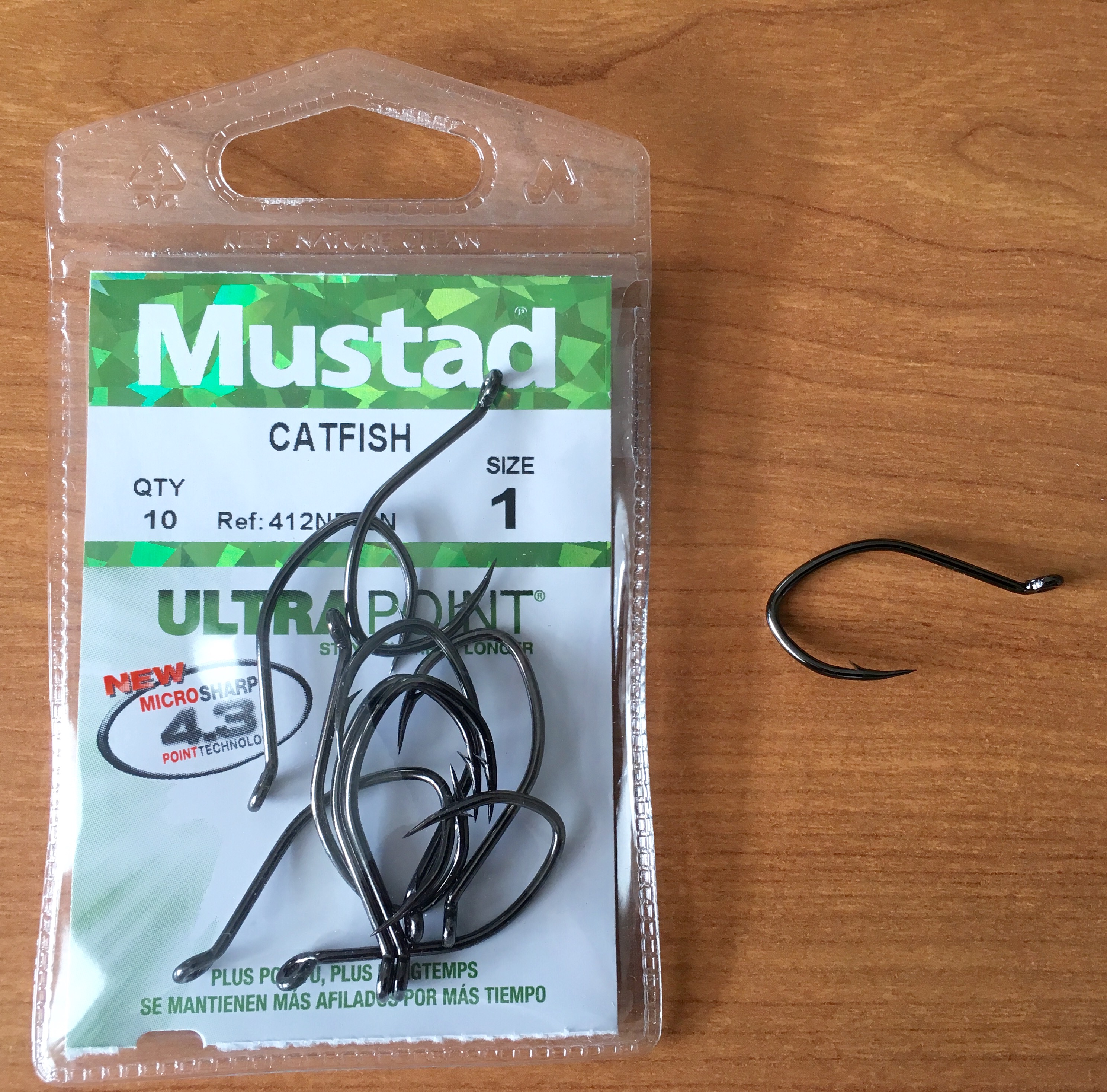 ANZUELO MUSTAD ULTRA CATFISH 412NP-BN 1 (10 unidades)