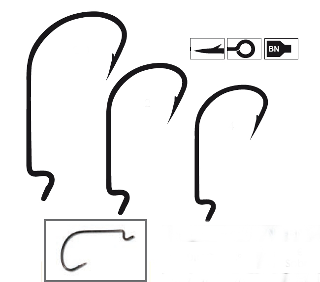ANZUELO MUSTAD ULTRA 37177BLN 1/0 (14 unidades)