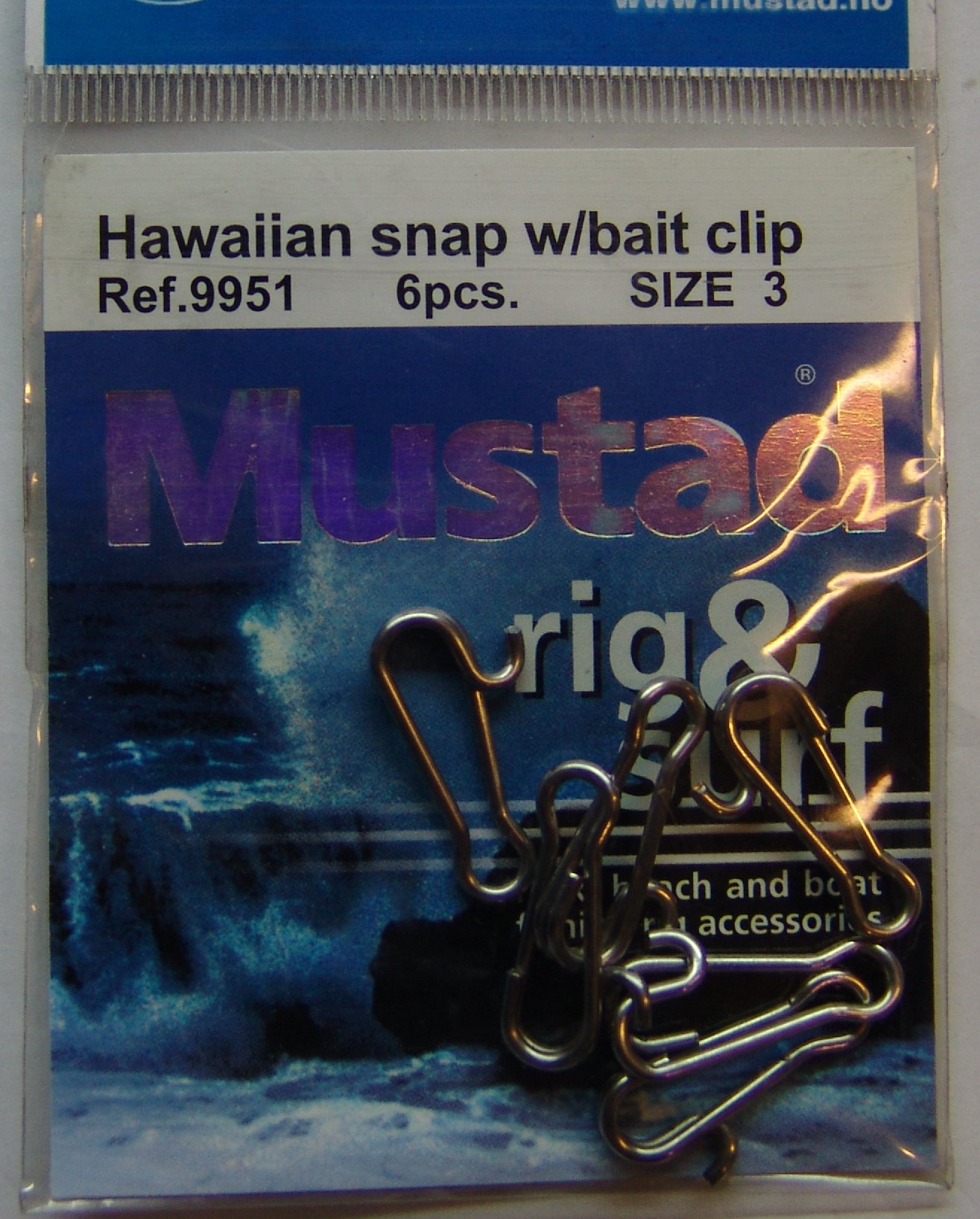 MUSTAD 9951 HAWAI SNAP 3 (Sobre de 6U)