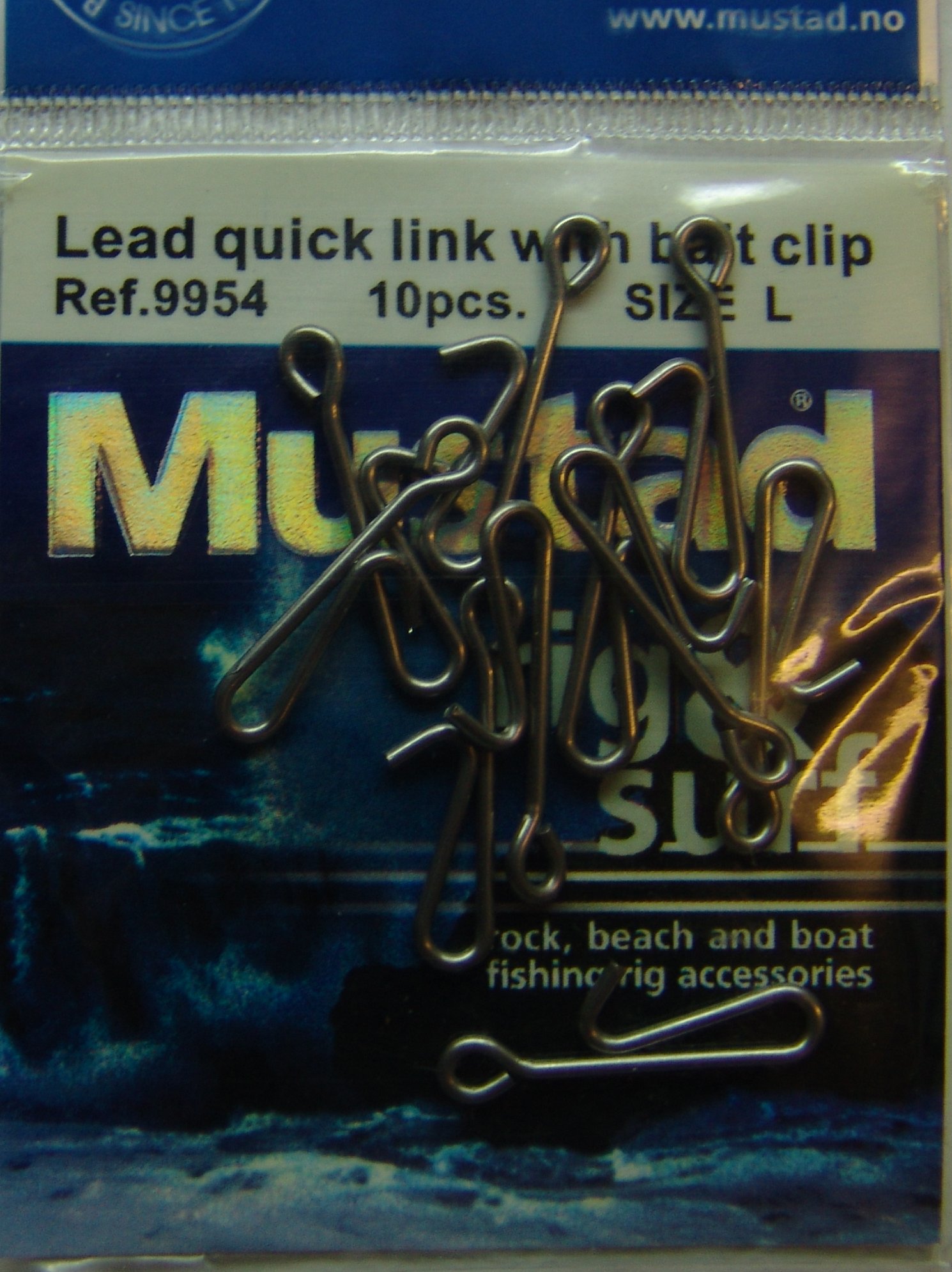 MUSTAD 9954 CLIP PLOMO (Sobre de 10U)