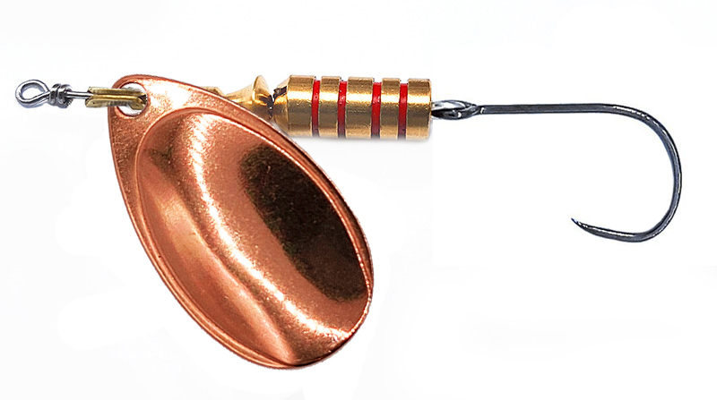 CUCHARILLA ILBA TONDO COBRE N°0 2 GR (1 ANZUELO SIN MUERTE)