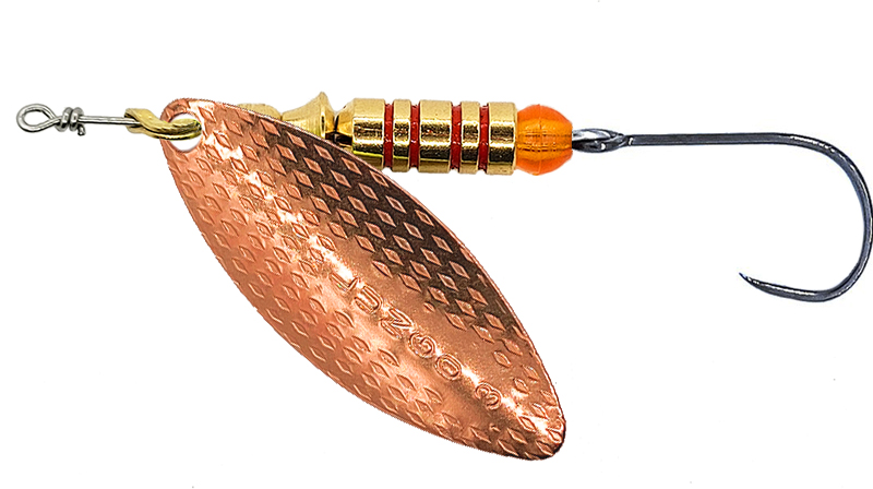 CUCHARILLA ILBA LUNGO COBRE Nº 1 3 GR (1 ANZUELO SIN MUERTE)