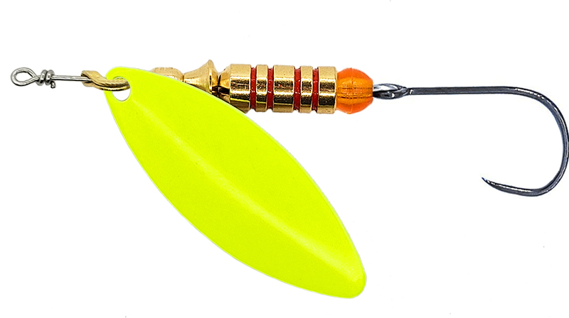 CUCHARILLA ILBA LUNGO LIMON FLUOR Nº 2 5 GR (1 ANZUELO SIN MUERTE)