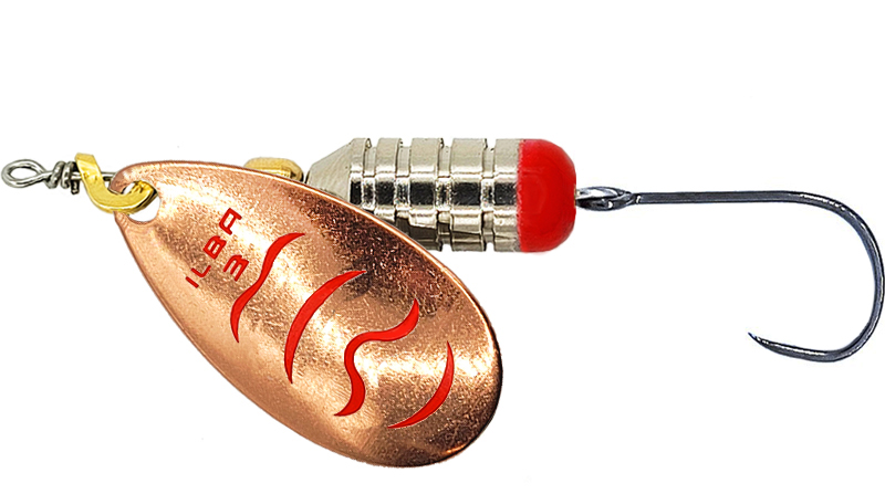 CUCHARILLA ILBA ROBIN COBRE-ROJO Nº 1 5 GR (1 ANZUELO SIN MUERTE)