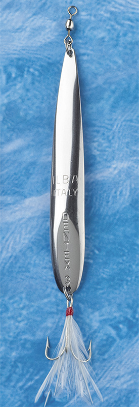 CUCHARILLA ONDULANTE ILBA DENTEX Nº 1 CON PLUMA