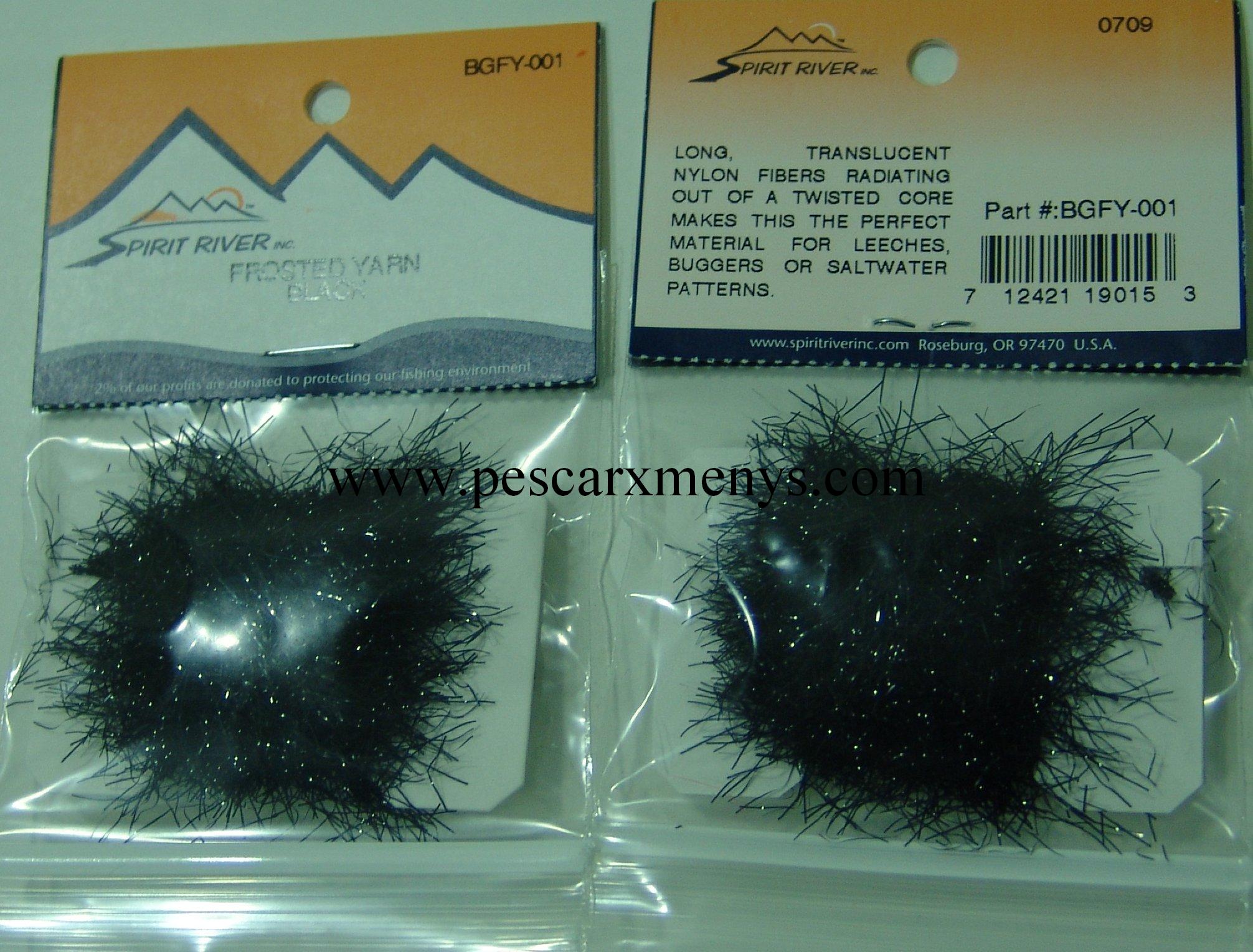 FROSTED YARN BLACK