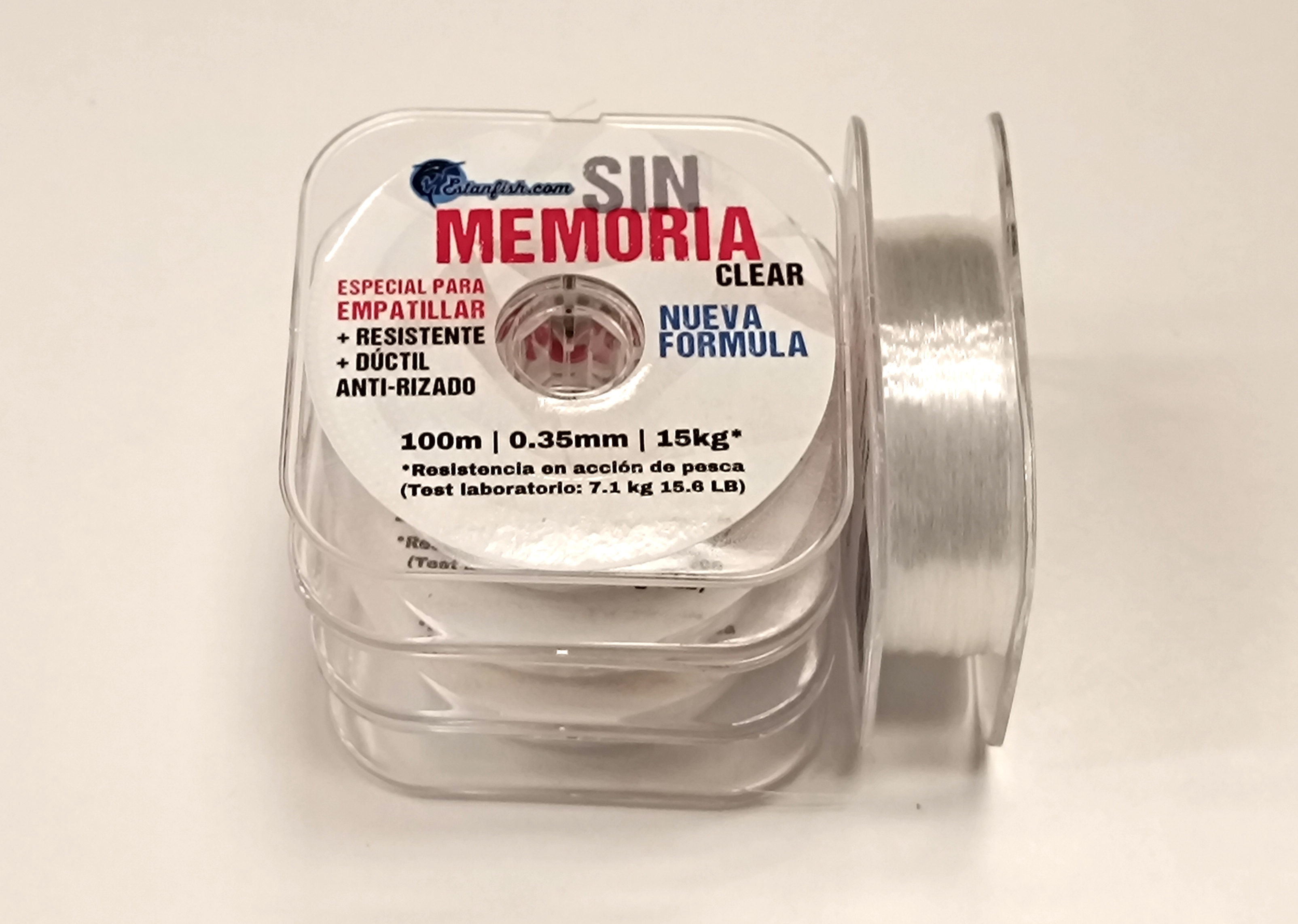 NYLON ESTANFISH SIN MEMORIA 0,35 100m 15 kg CLEAR
