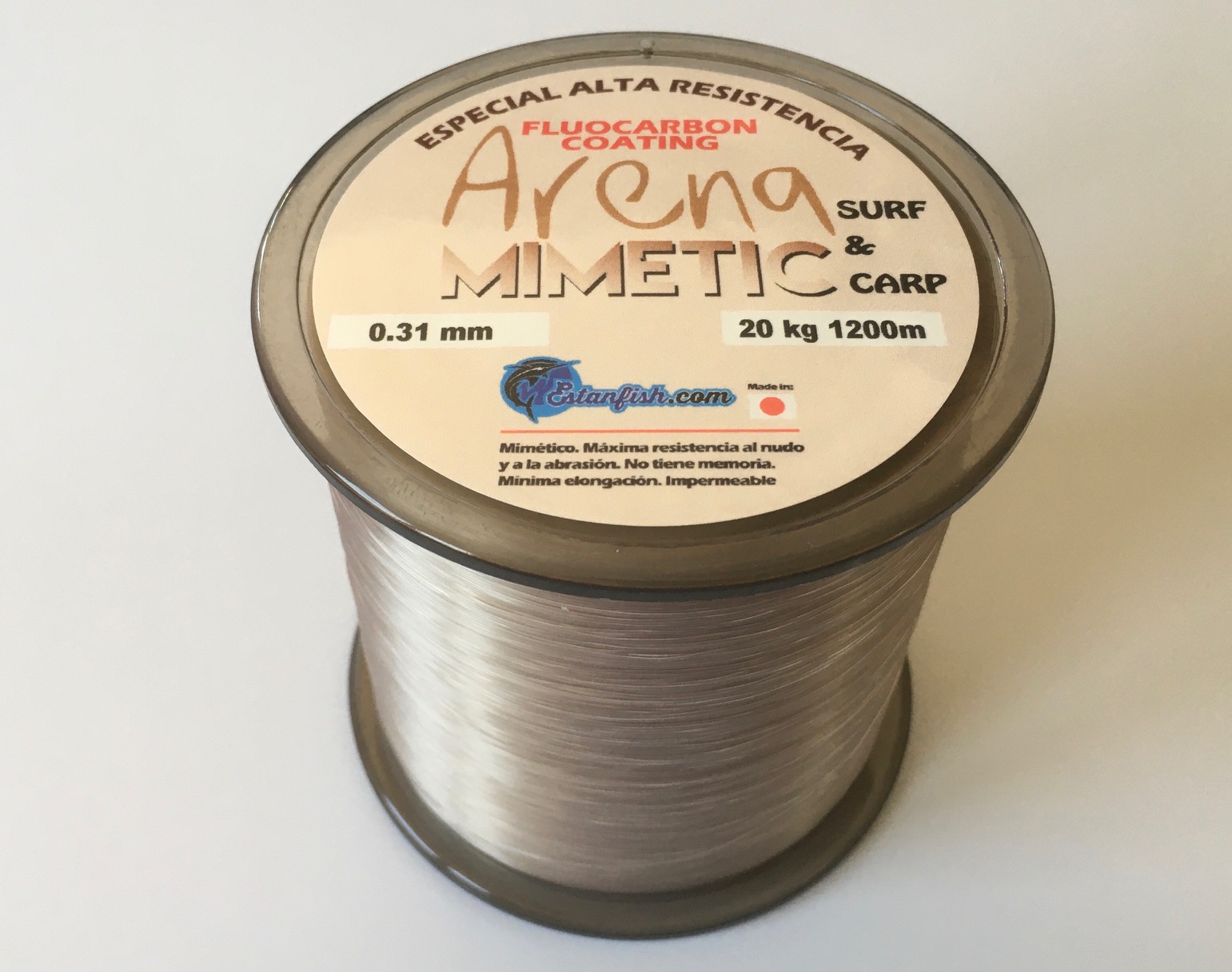 NYLON MONOFILAMENTO ARENA MIMETIC 0.31 - 1200m 19kg SURF&CARP