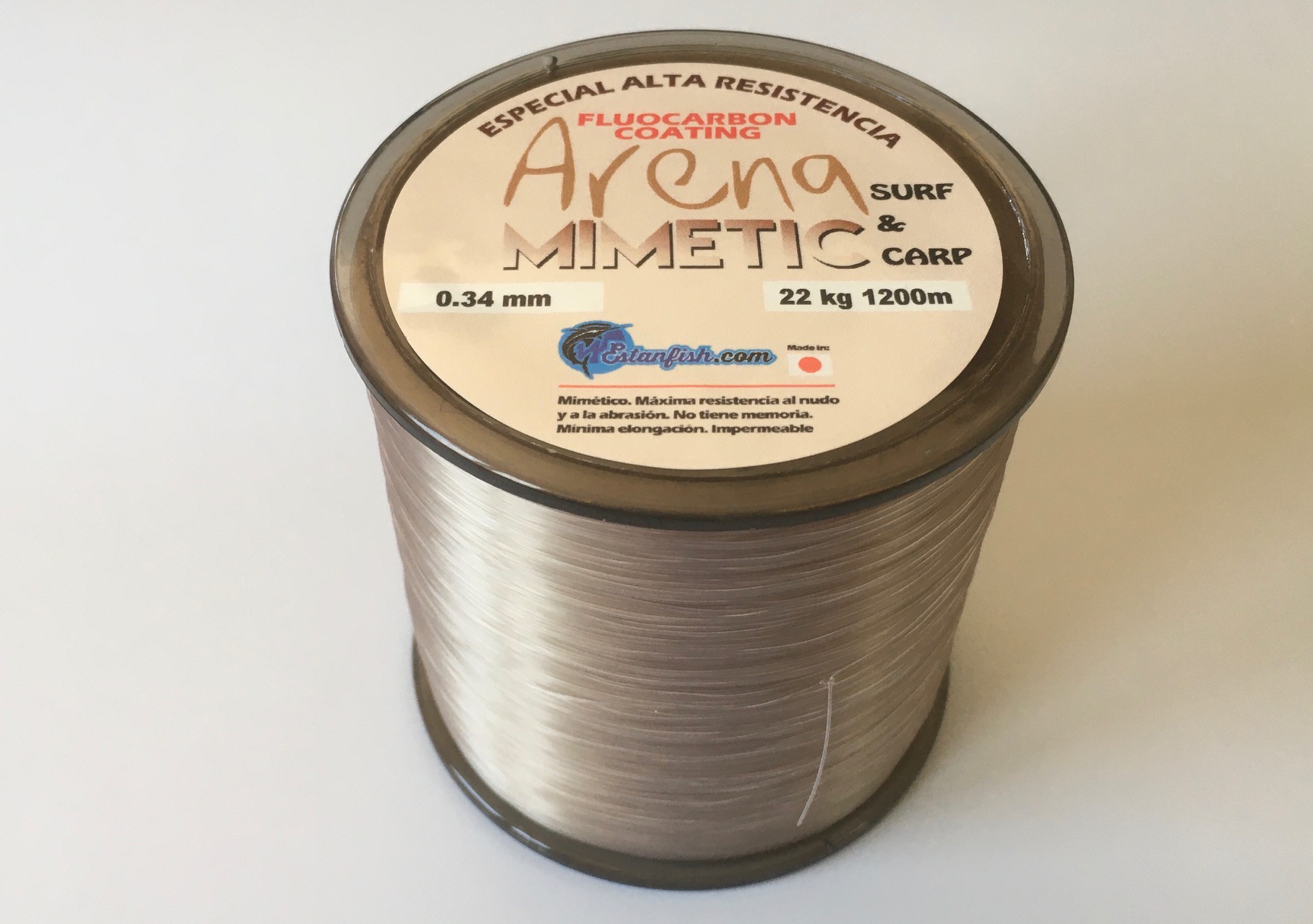 NYLON MONOFILAMENTO ARENA MIMETIC 0.34 - 1200m 22kg SURF&CARP
