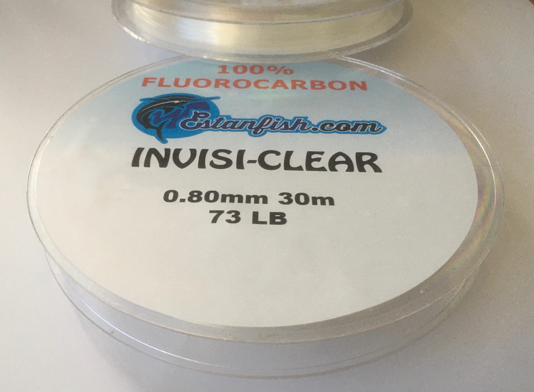 FLUOROCARBON 100% INVISI CLEAR 0,80 30m 73LB
