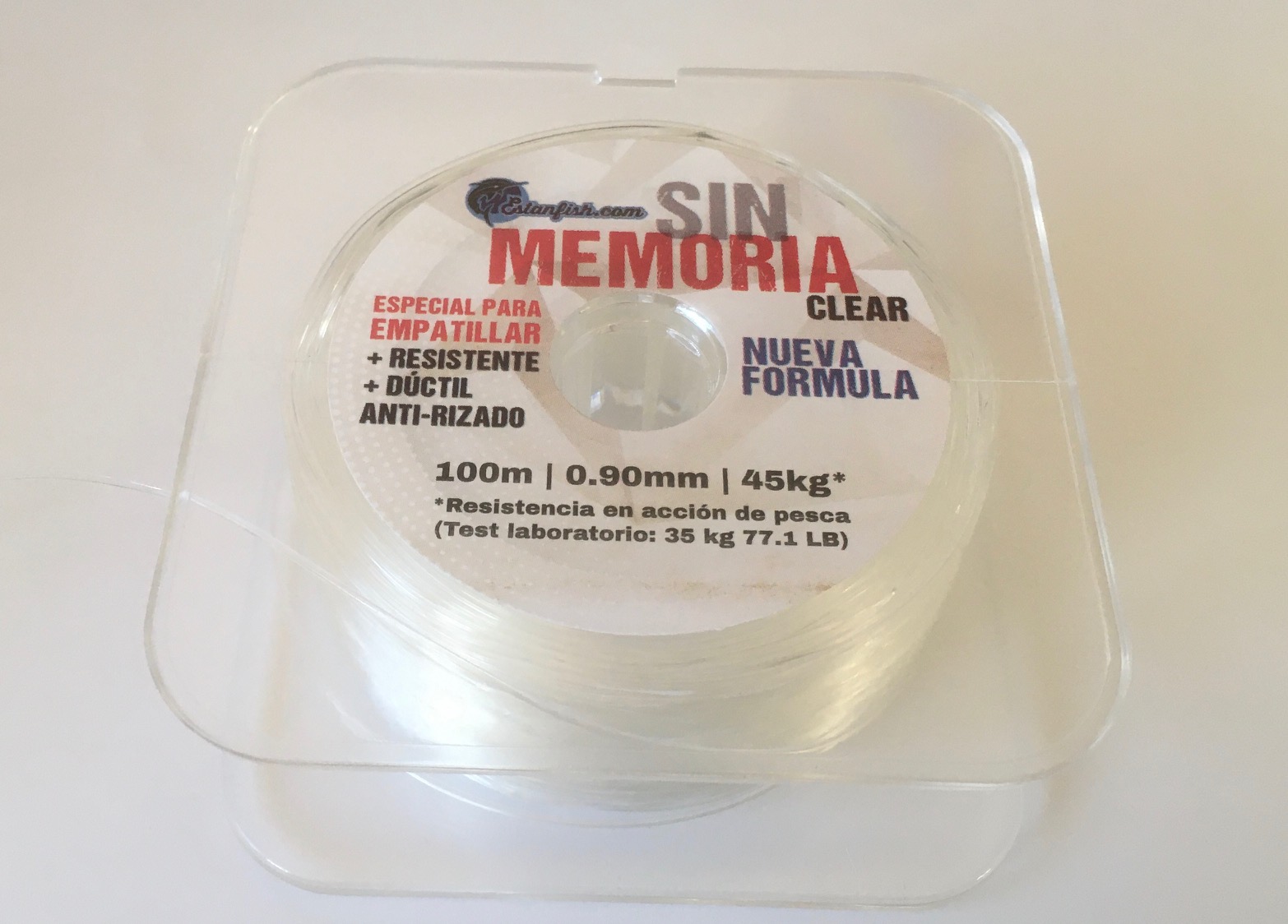 NYLON ESTANFISH SIN MEMORIA 0,90 100m 100LB LBS CLEAR