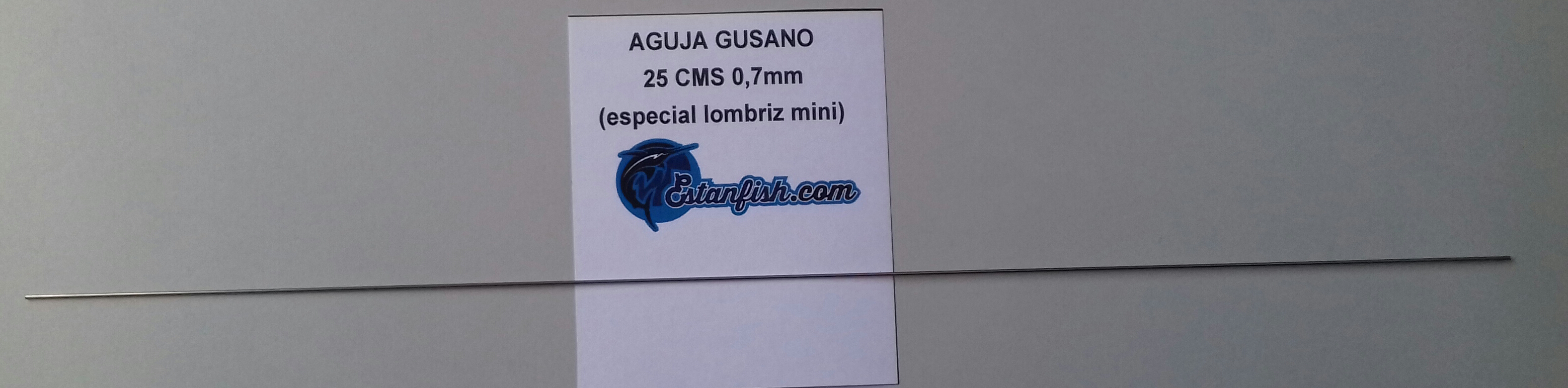 AGUJA GUSANO 25 CMS 0,7mm (especial lombriz mini)