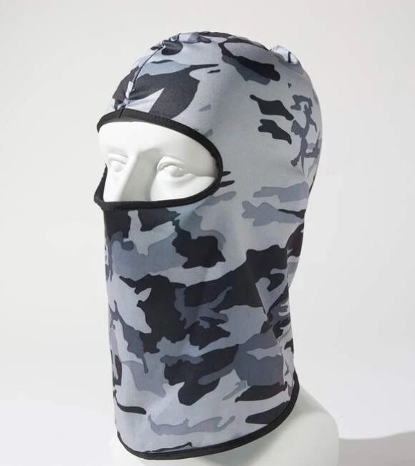 POLAINA DE CARA I CUELLO PROTECCION SOLAR CAMUFLAJE GRIS