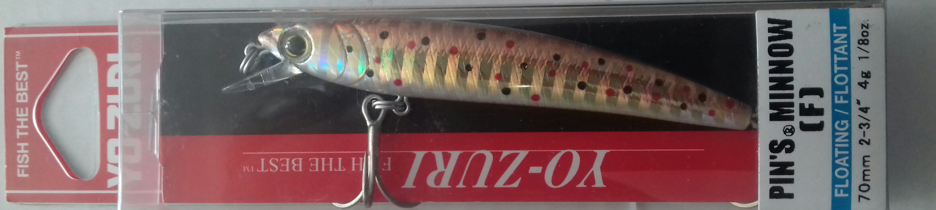 YO-ZURI PINS MINNOW F 70 F1162-BWTR