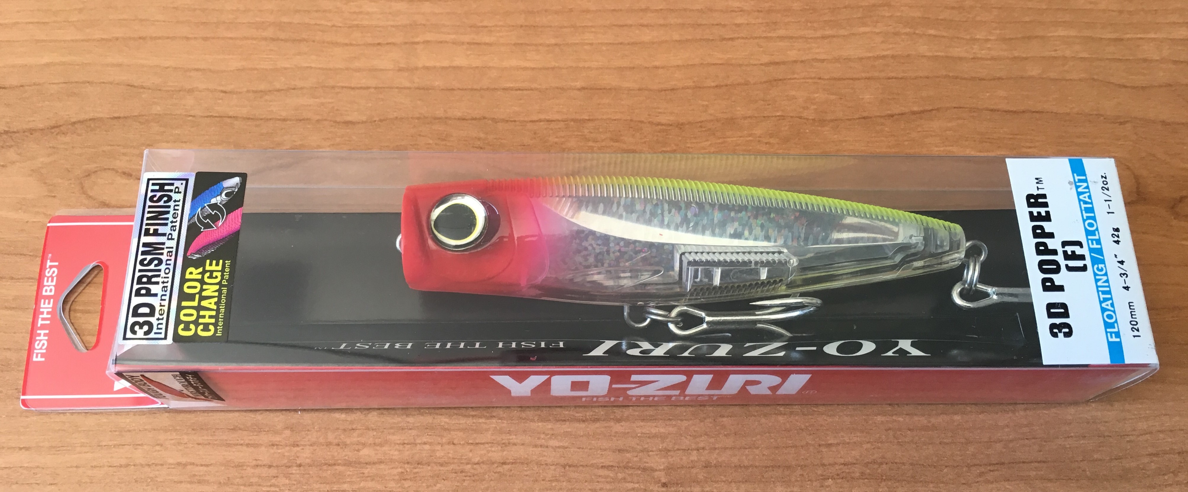 YO-ZURI 3D POPPER F 120 R1168-CPRH