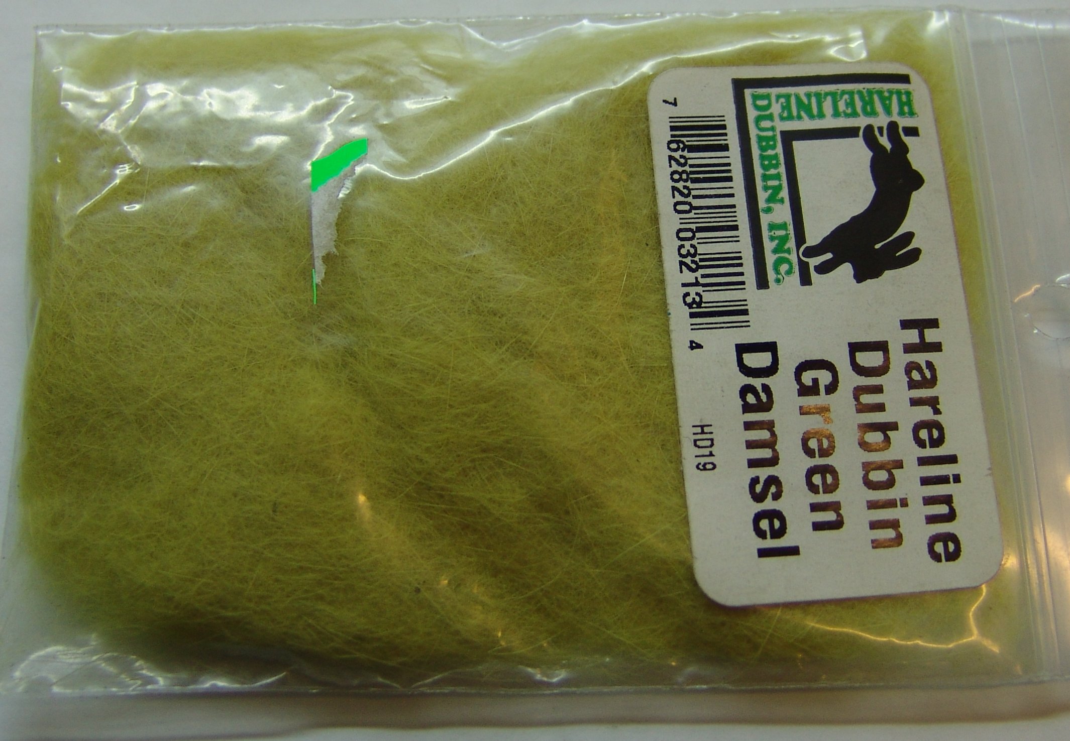 HARELINE DUBBING GREEN DAMSEL