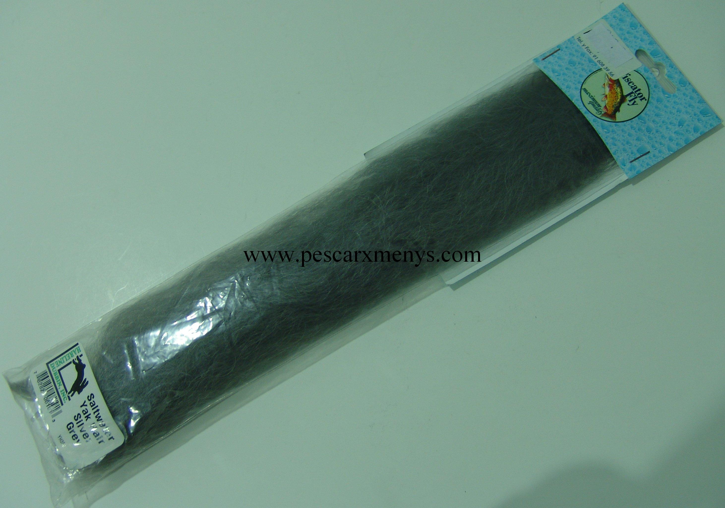 SALTWATER YAK HAIR SILVER GREY