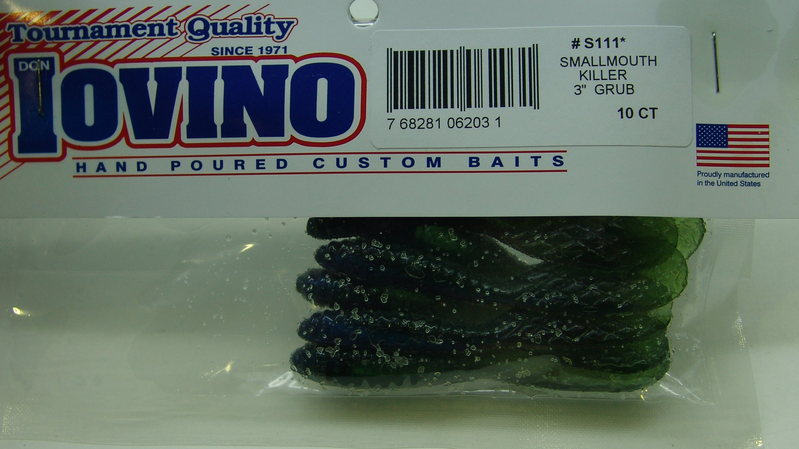 DON IOVINO - Grub 3" Smallmouth Killer (10 unidades)