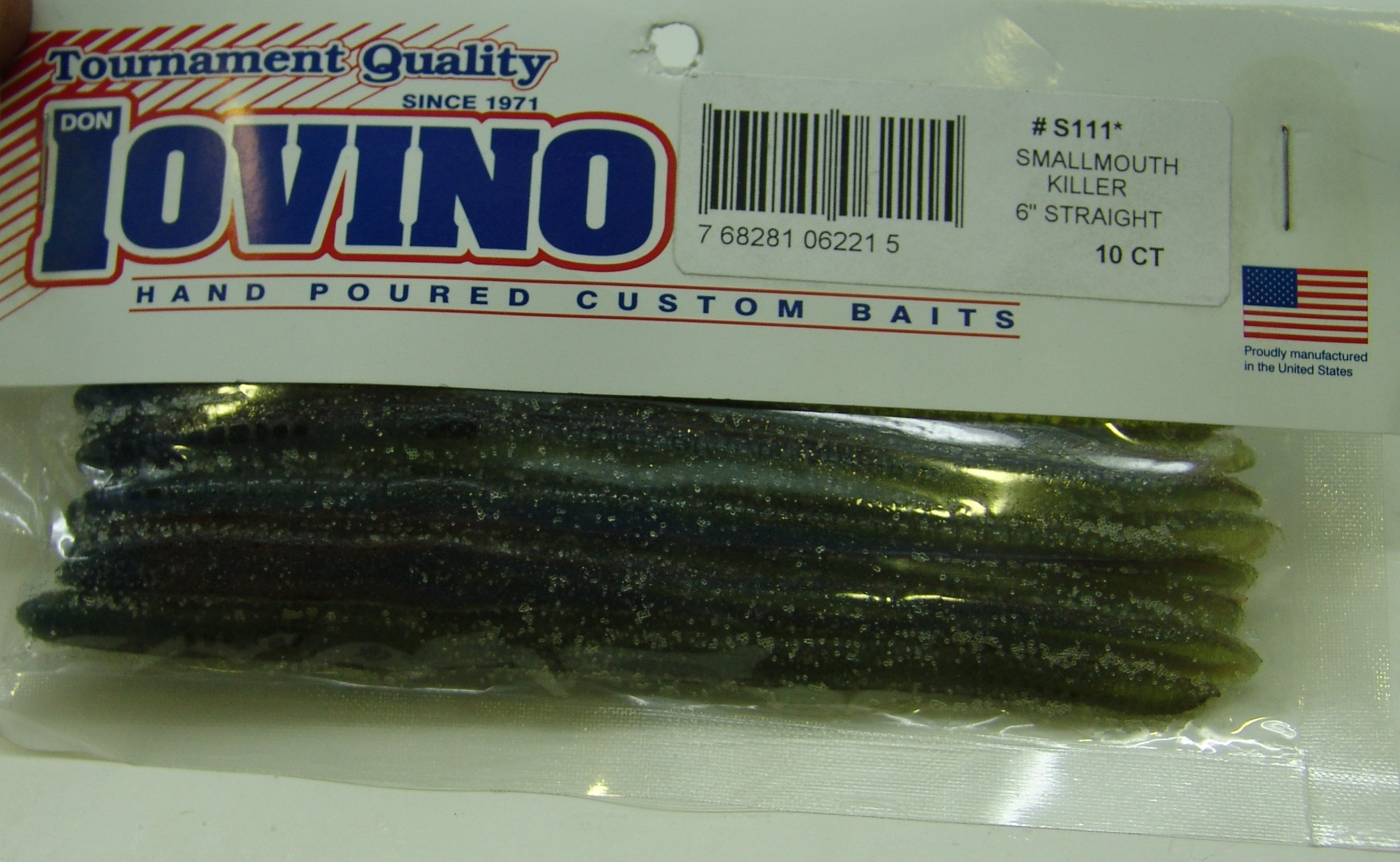 DON IOVINO - Straight 6" Smallmouth Killer (10 unidades)