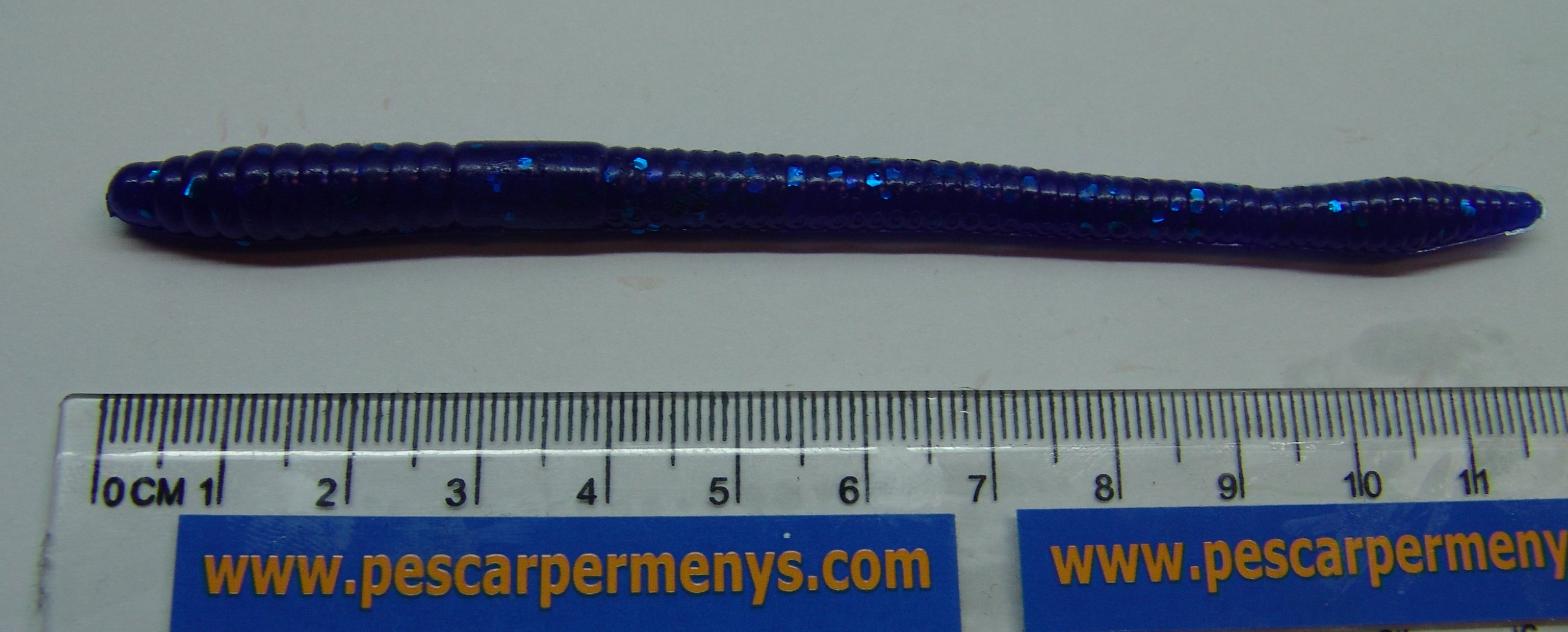 V&M Finesse Worm, Sapphire Blue (20 unidades)