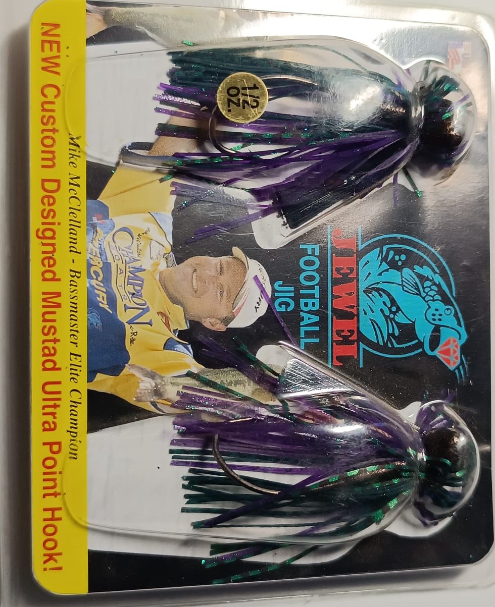 JEWEL FOOTBALL JIG 1/2 OZ JUNEBUG