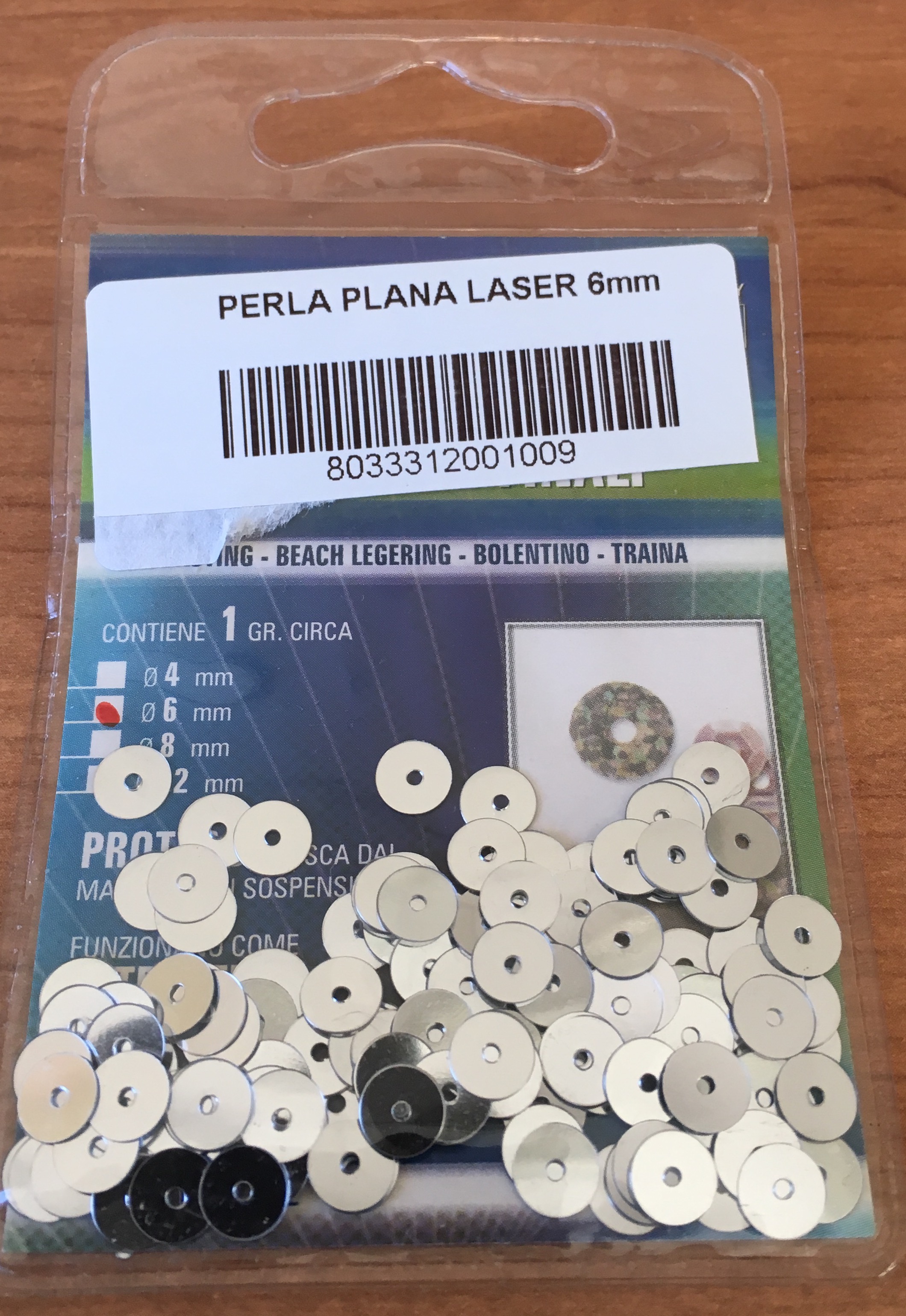 PERLA PLANA LASER 6mm