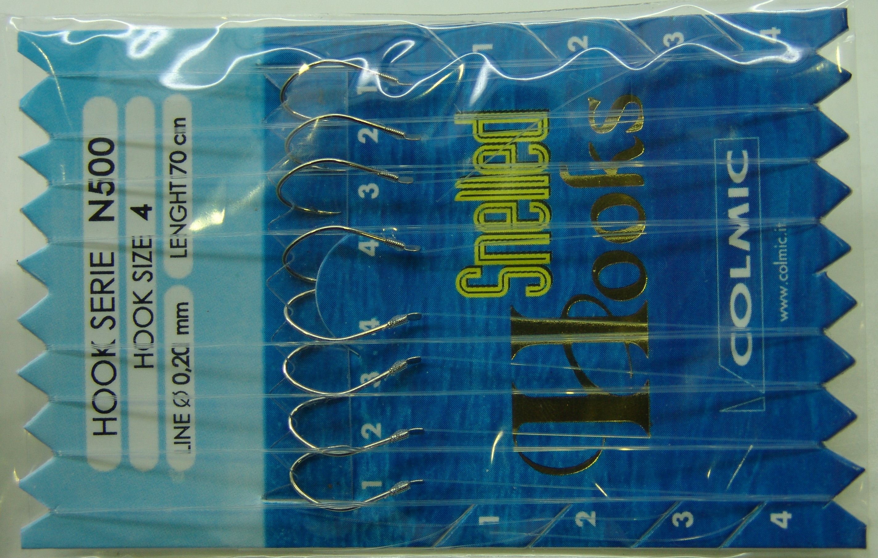 ANZUELOS COLMIC MONTADO N500 04 D20 70 CM