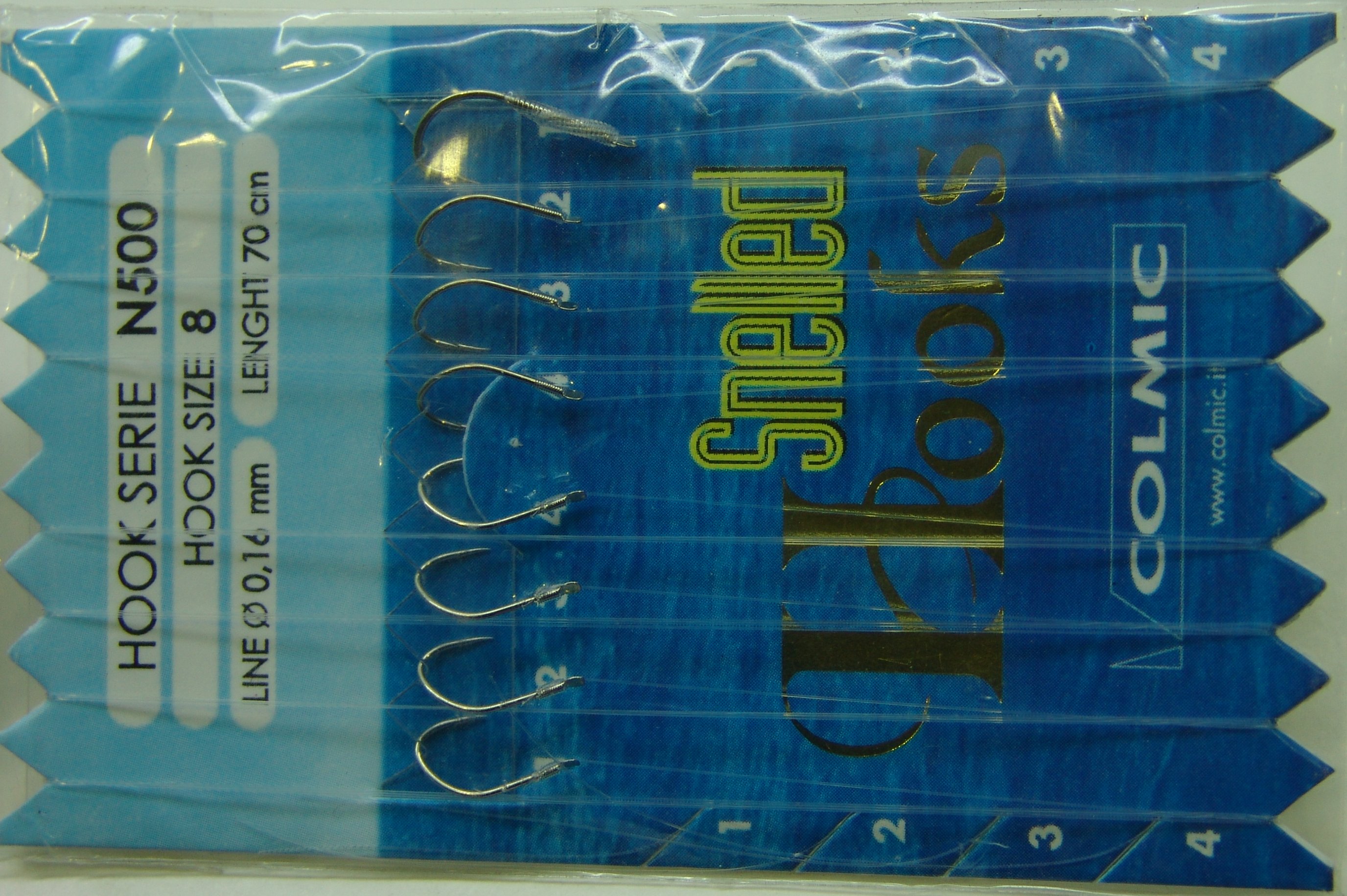 ANZUELOS COLMIC MONTADO N500 08 D16 70 CM